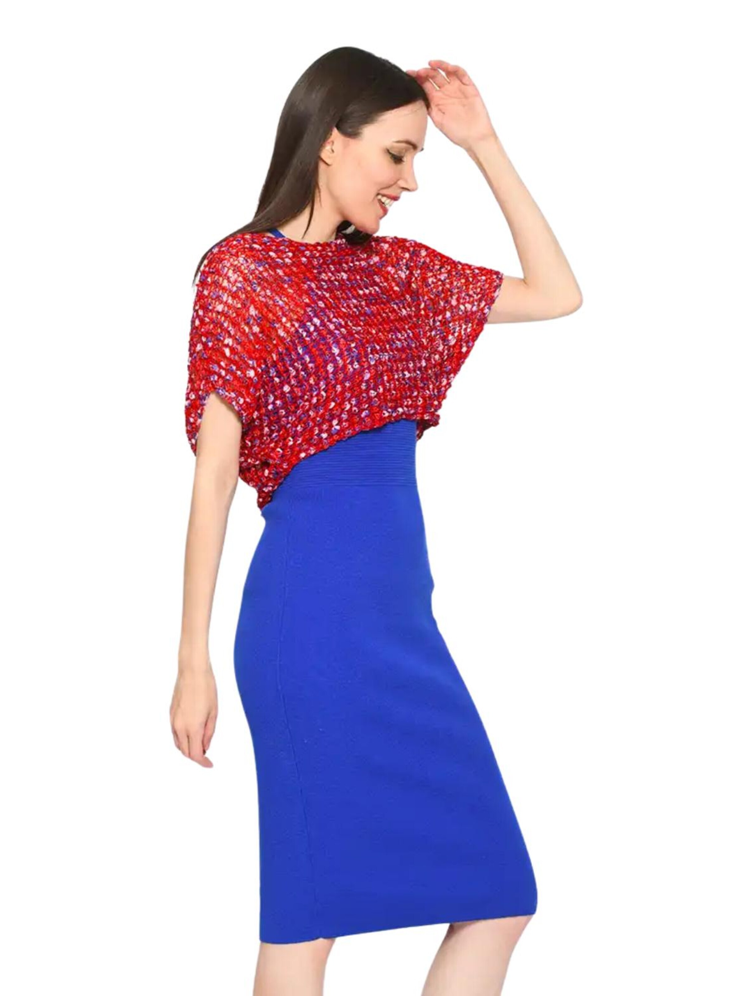 Süel knitwear - Top de punto 'Summer 3D' en rojo