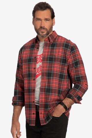 JP1880 Regular fit Button Up Shirt in Red: front