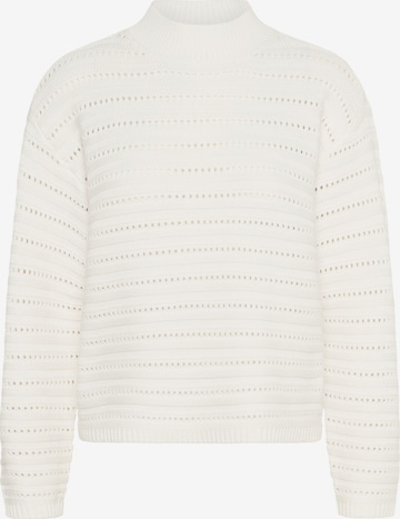 Pull-over 'Dolly' Kaffe en blanc : devant
