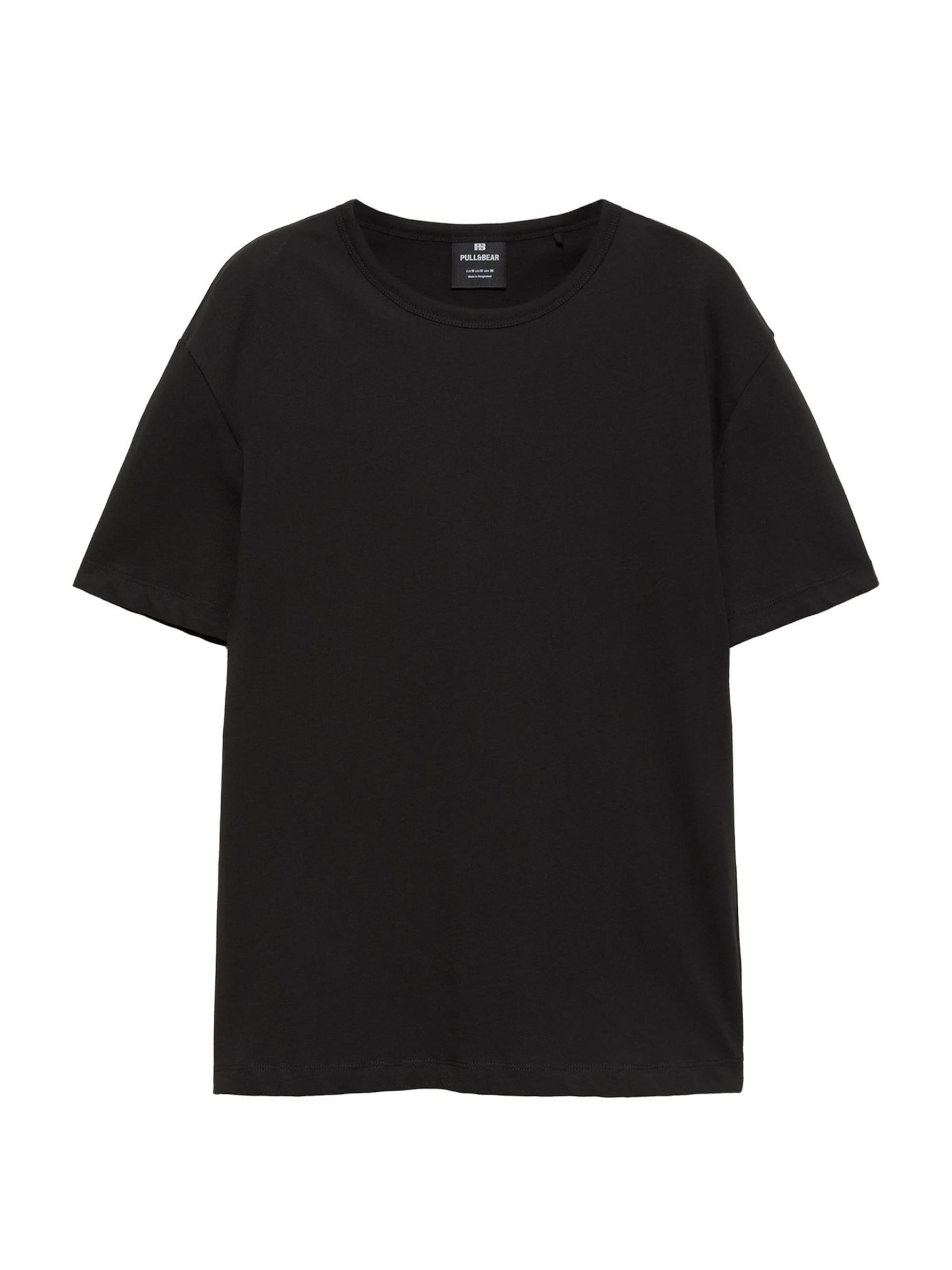 Pull&Bear T-Shirt in XS in schwarz, Produktansicht