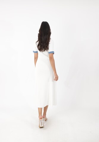 Elara Strickkleid in Weiß