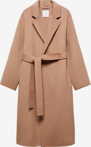 MANGO Between-Seasons Coat 'Batin' in Brown: front