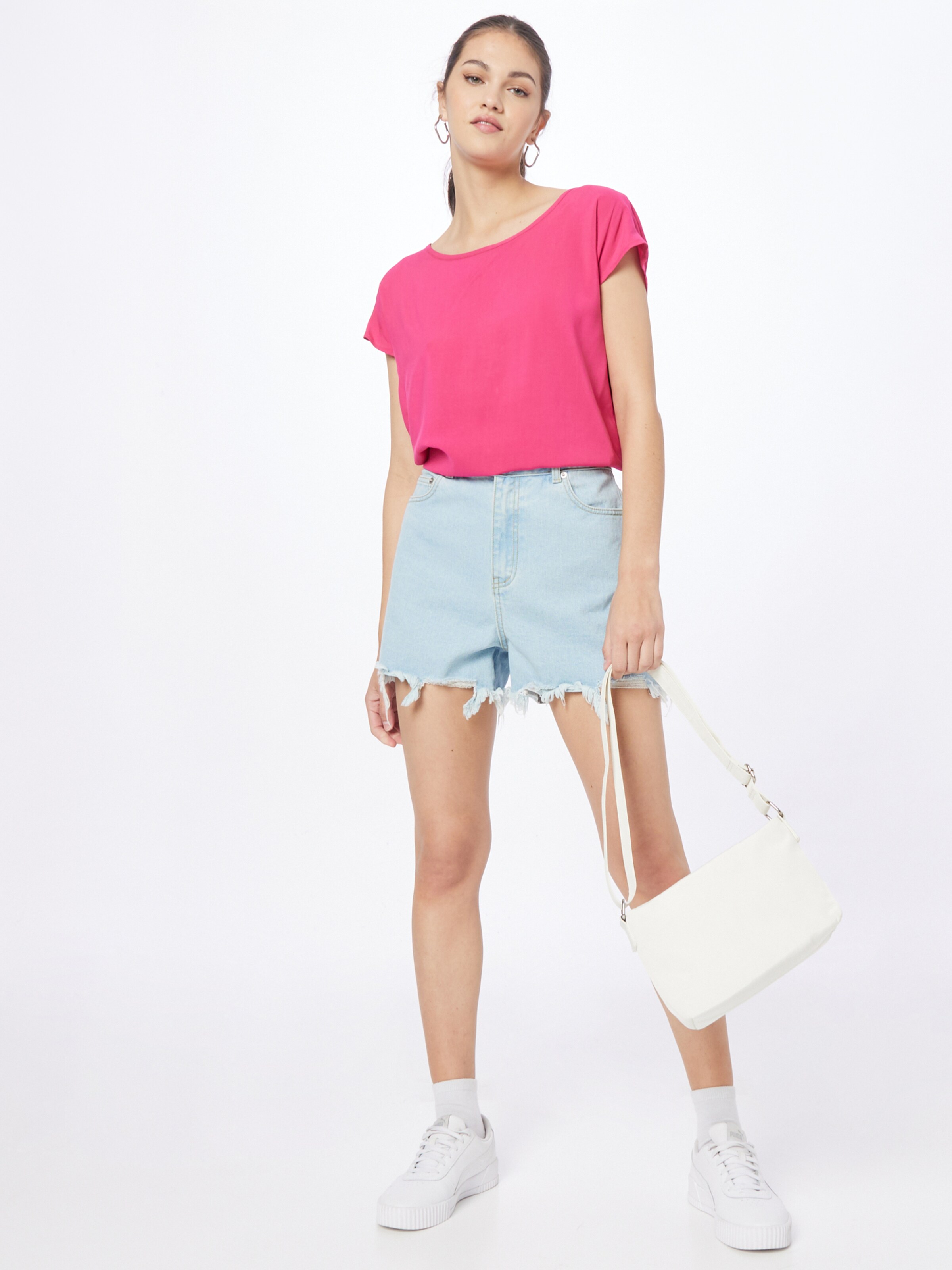 Frauen Shirts & Tops Hailys T-Shirt 'Farina' in Dunkelpink - LL16806 Frauen Shirts & Tops Hailys T-Shirt 'Farina' in Dunkelpink - LL16806