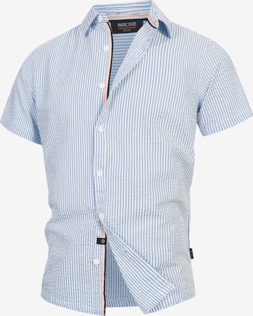 Chemise 'Maribo' INDICODE JEANS en bleu : devant