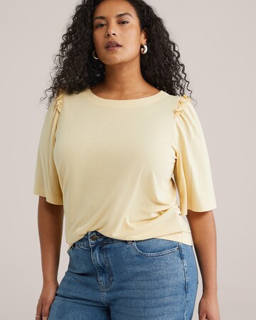 WE Fashion Póló - sárga: elől