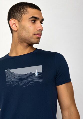 Maglietta 'Nature Cliffsail' di GREENBOMB in blu