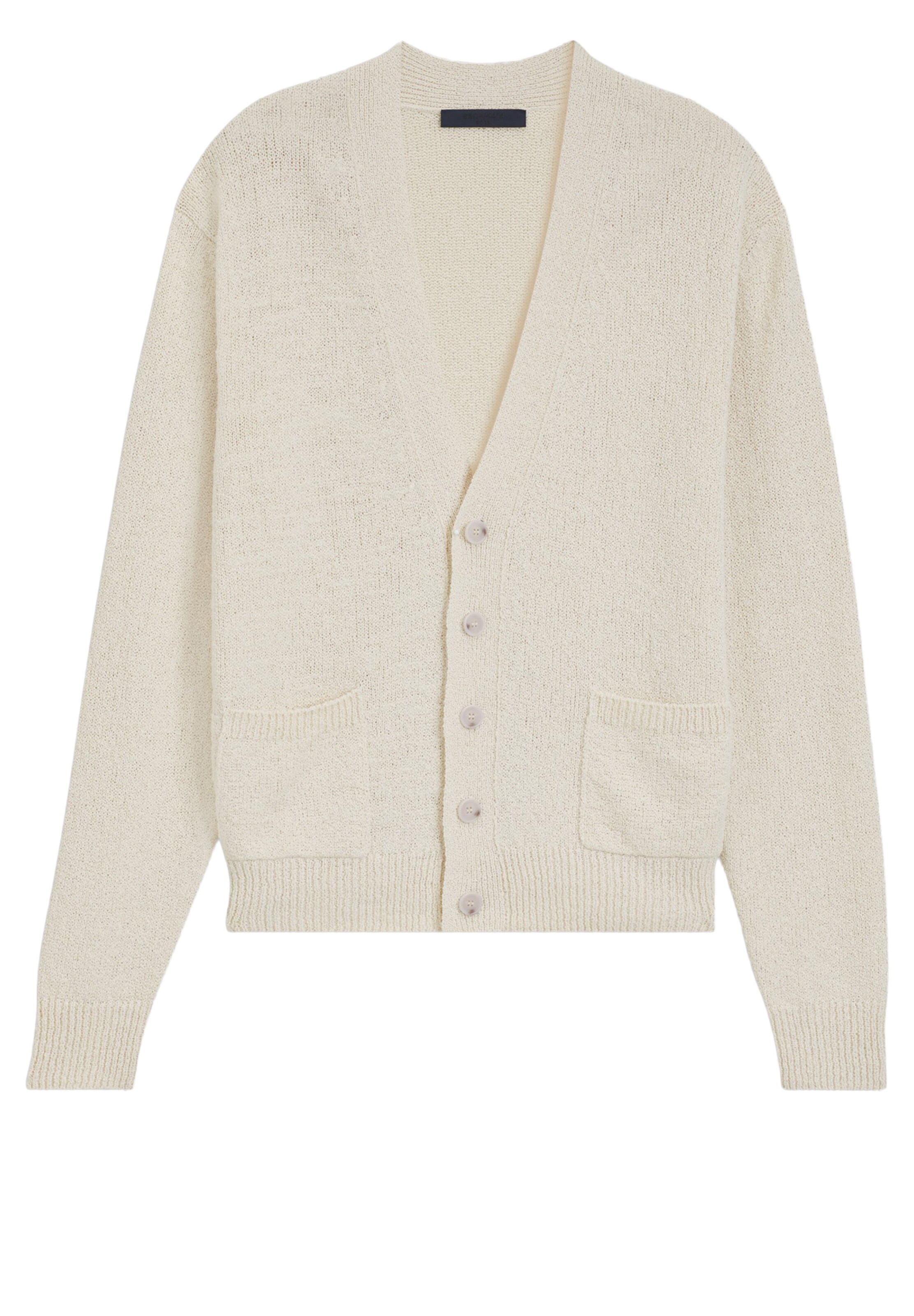 BOSS Strickjacke ' Nivo' in Weiß: Vorderseite