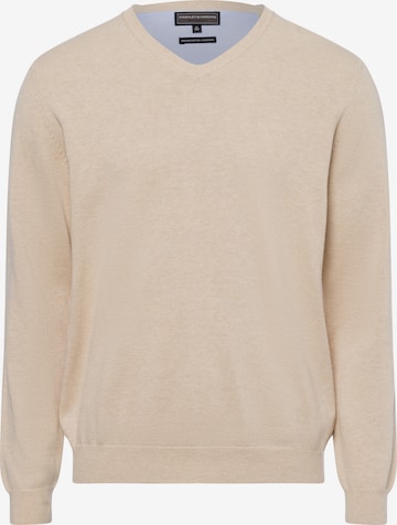 Pull-over Finshley & Harding en beige : devant