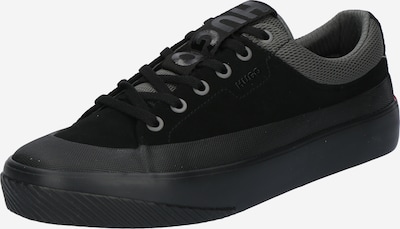 HUGO Låg sneaker 'Dyer' i mörkgrå / svart, Produktvy
