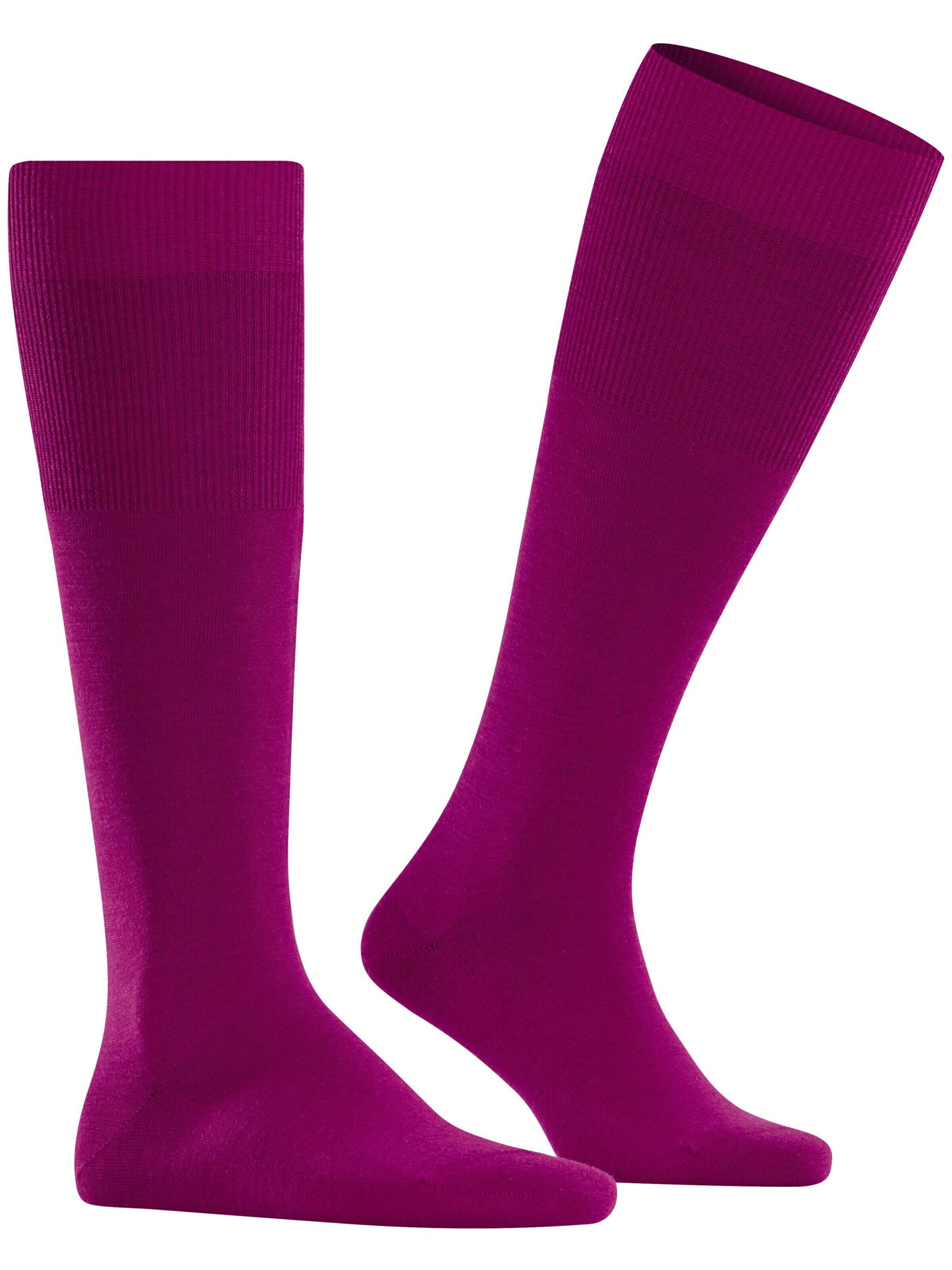 FALKE Knee High Socks 'Airport' in Pink: front