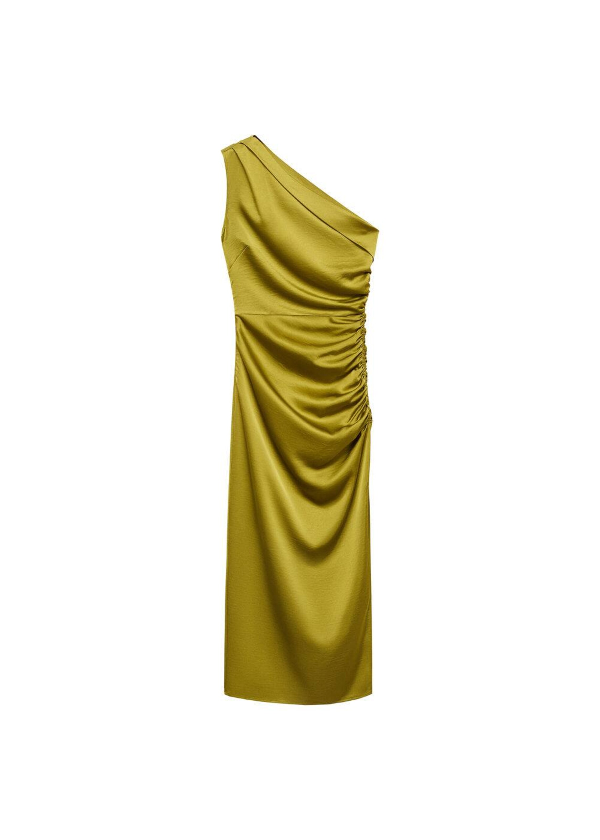 MANGO Evening Dress 'Safron' in Green: front