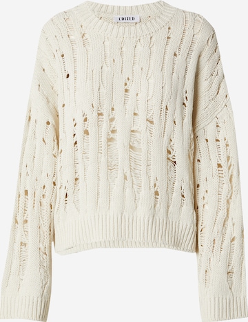 Pull-over 'Irma' EDITED en beige : devant