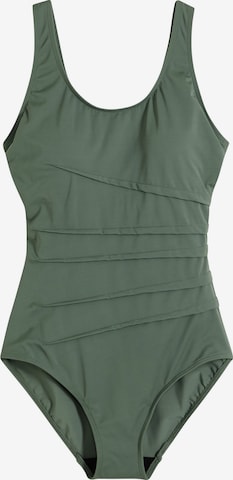 bonprix Bustier Muotoileva uimapuku värissä vihreä: etupuoli