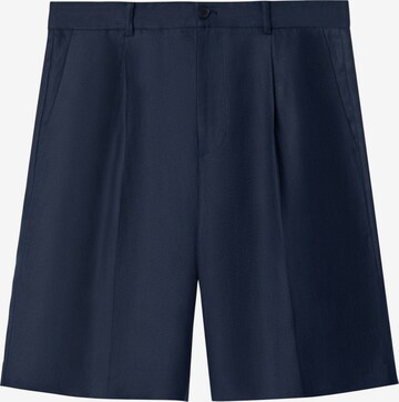 Adolfo Dominguez Regular Pleat-front trousers in Blue