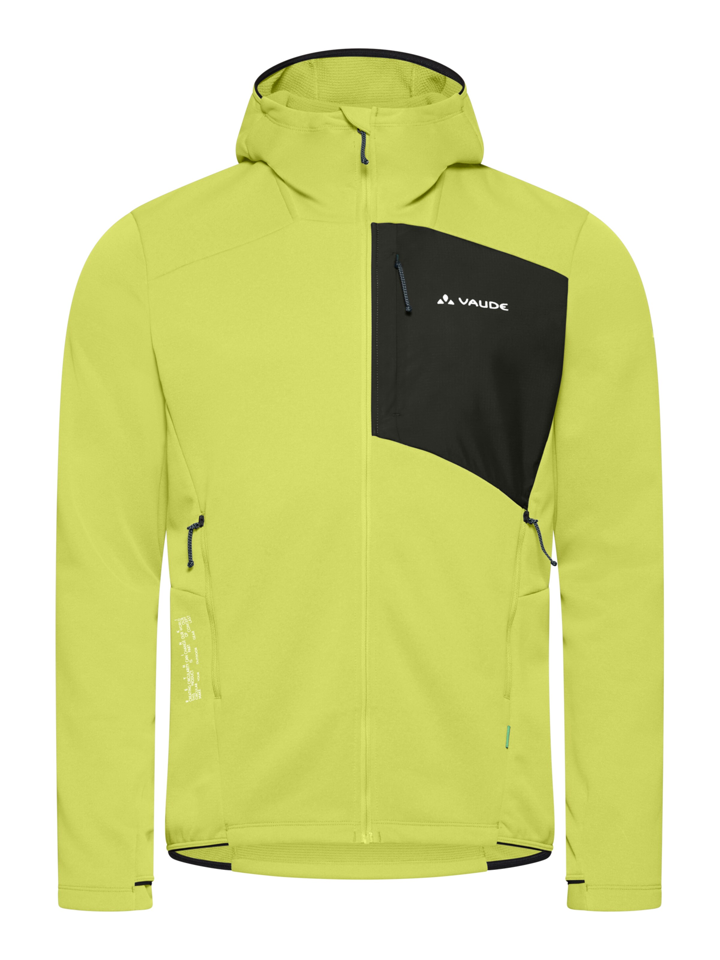 VAUDE Athletic fleece jacket 'Monviso III' in Green: front