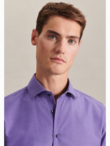 SEIDENSTICKER Slim fit Business Shirt in Purple