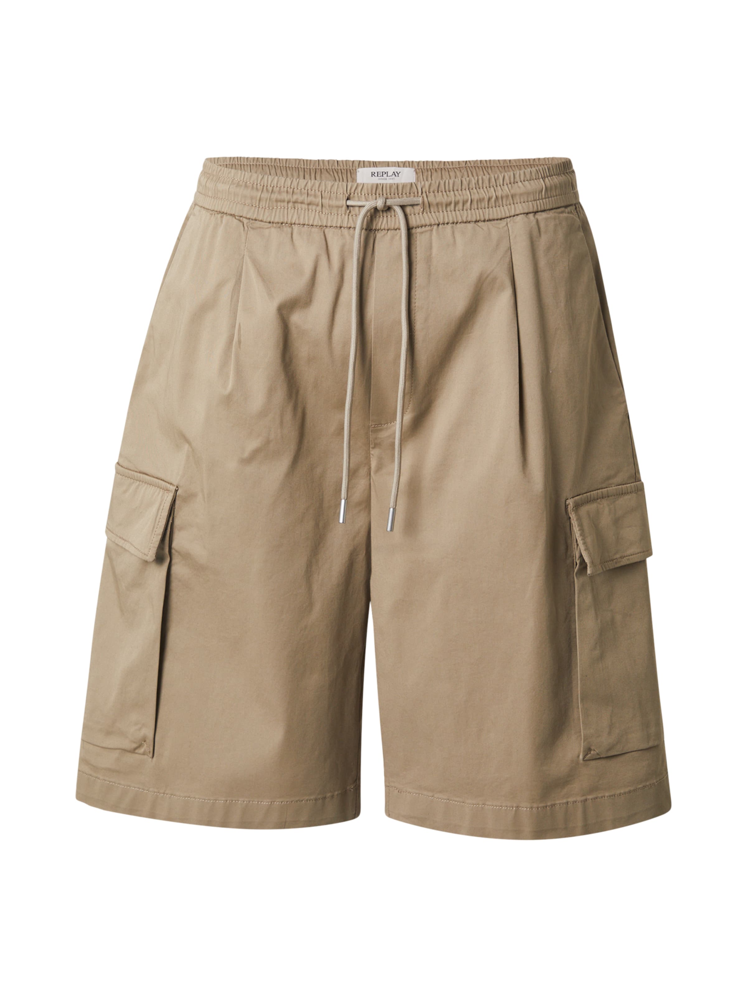 bēšs REPLAY Vaļīgs piegriezums Bikses: no priekšpuses