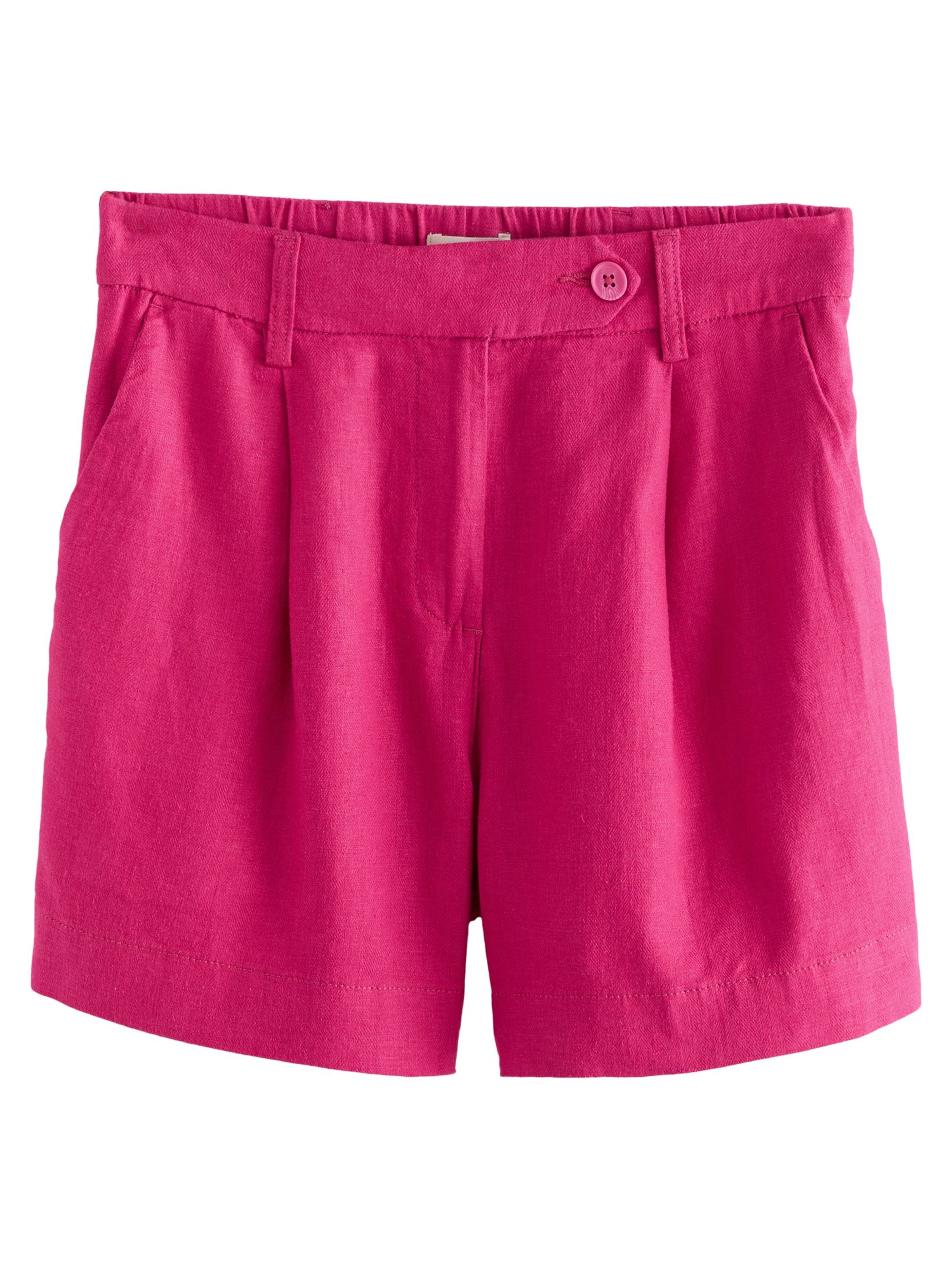 Next Normální Kalhoty se sklady v pase – pink: přední strana