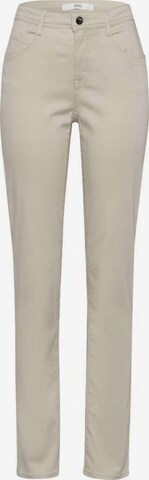 Coupe slim Pantalon BRAX en beige : devant