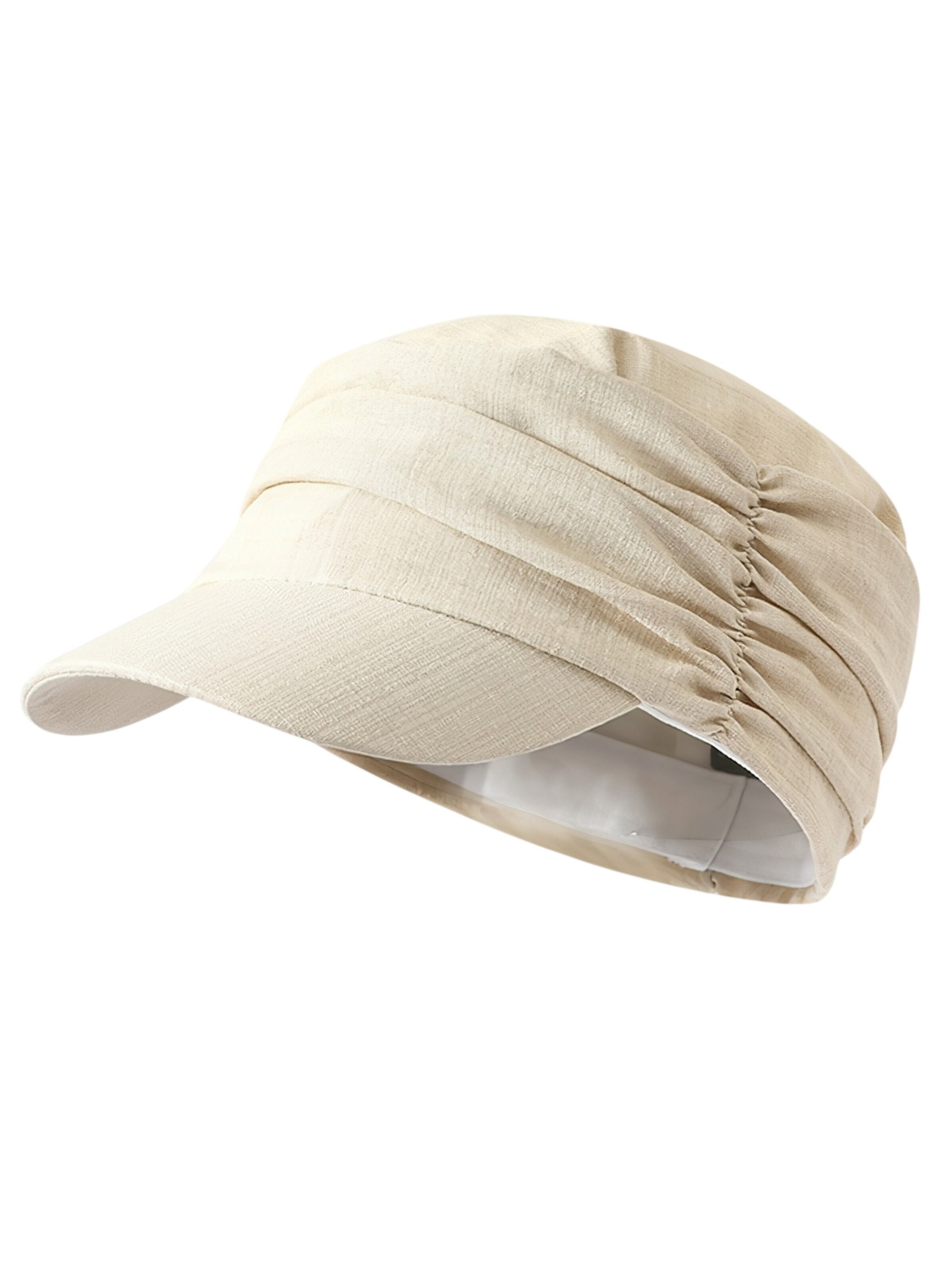 Magicshe Hat 'Schirmmütze mit Falten' in White: front