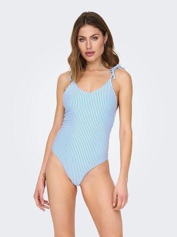 ONLY Bralette Swimsuit in Blue