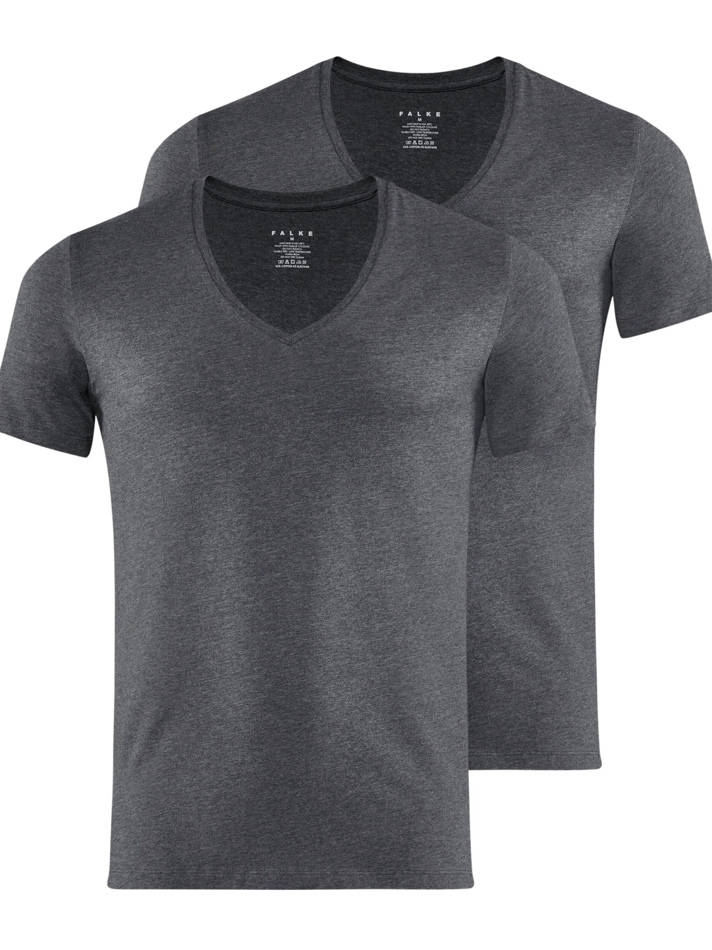 FALKE Unterhemd '2-Pack'‌‌‌‌‌‌ in Grau: Vorderseite