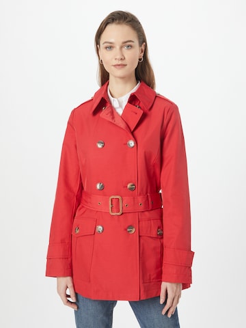 Lauren Ralph Lauren Ανοιξιάτικο και φθινοπωρινό παλτό σε κόκκινο: μπροστά