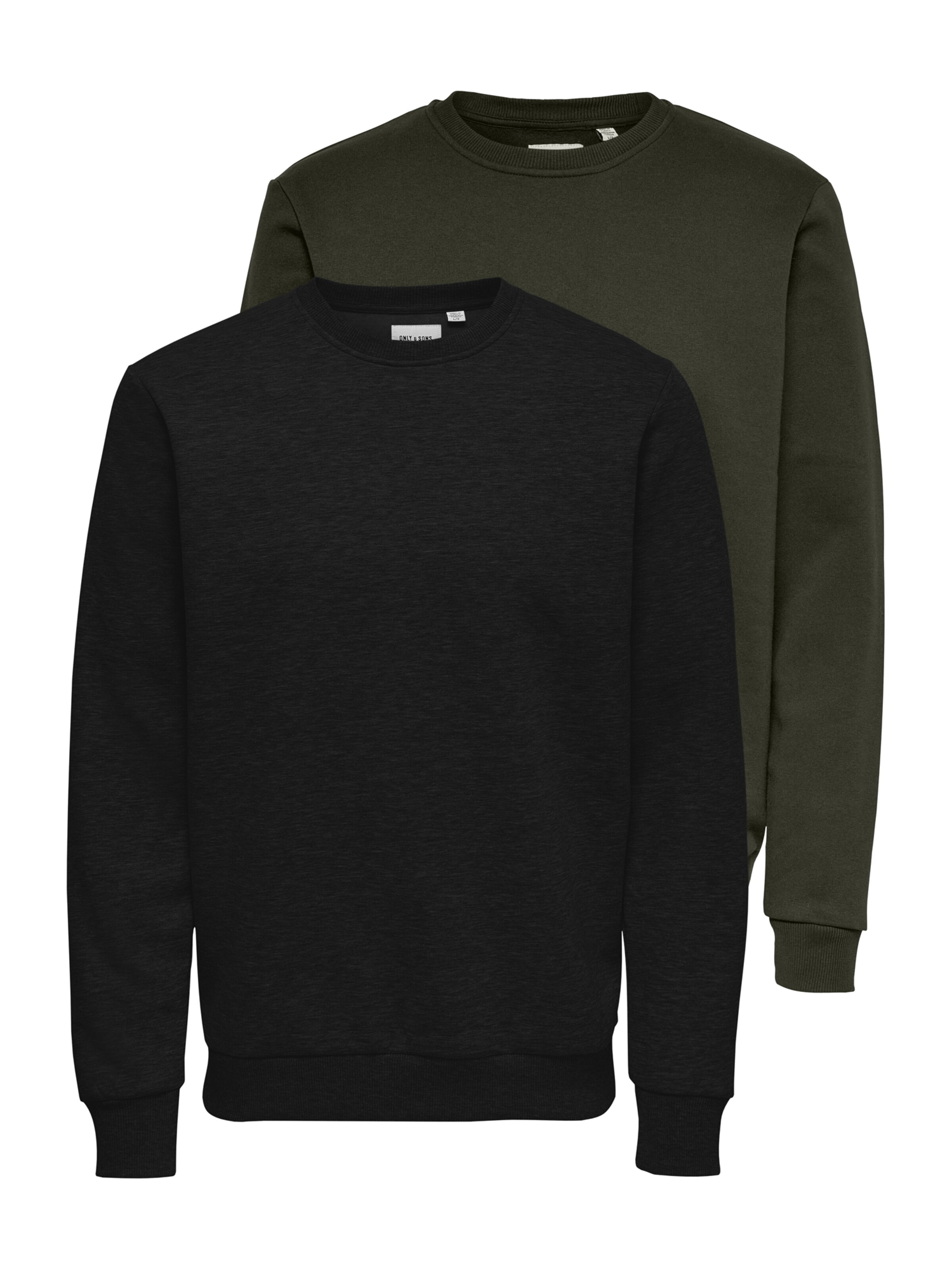 Only & Sons Sweatshirt 'ONSCERES' in Green: front