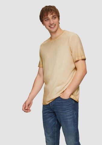 T-Shirt QS en jaune : devant