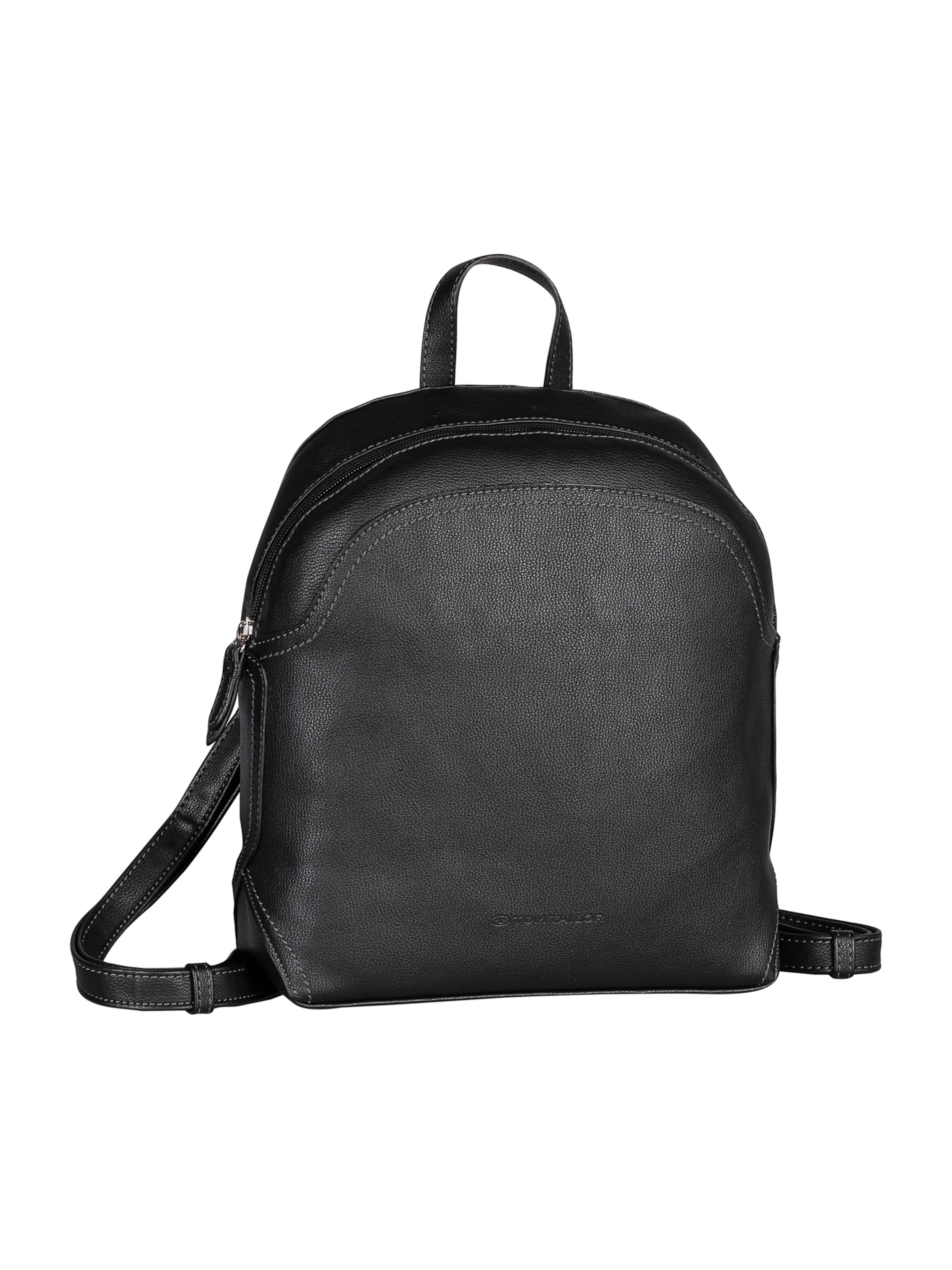 TOM TAILOR - Mochila 'Joel' en negro: frente