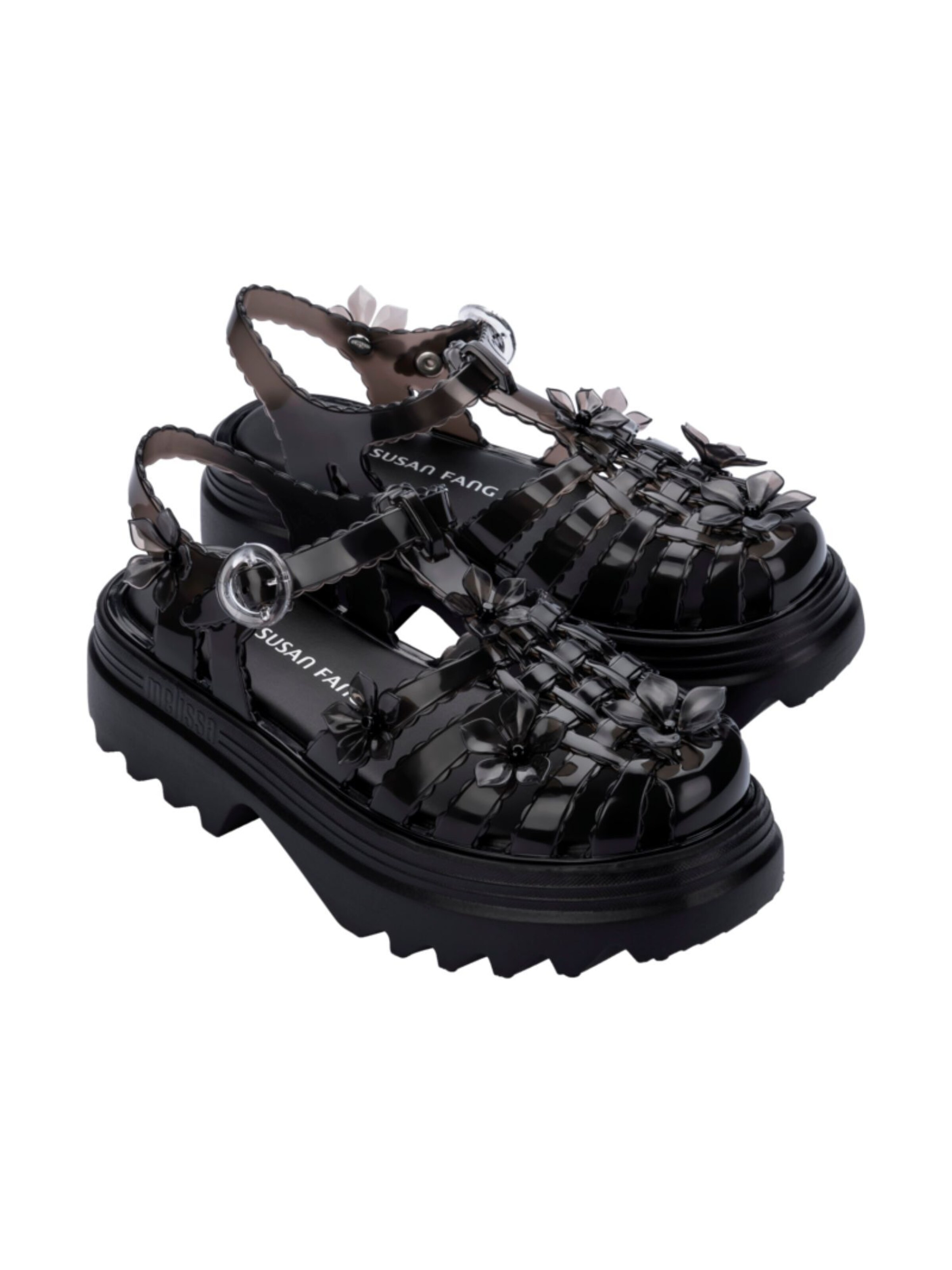 MELISSA Sandale 'Possession Sakura x Susan Fang' in Schwarz