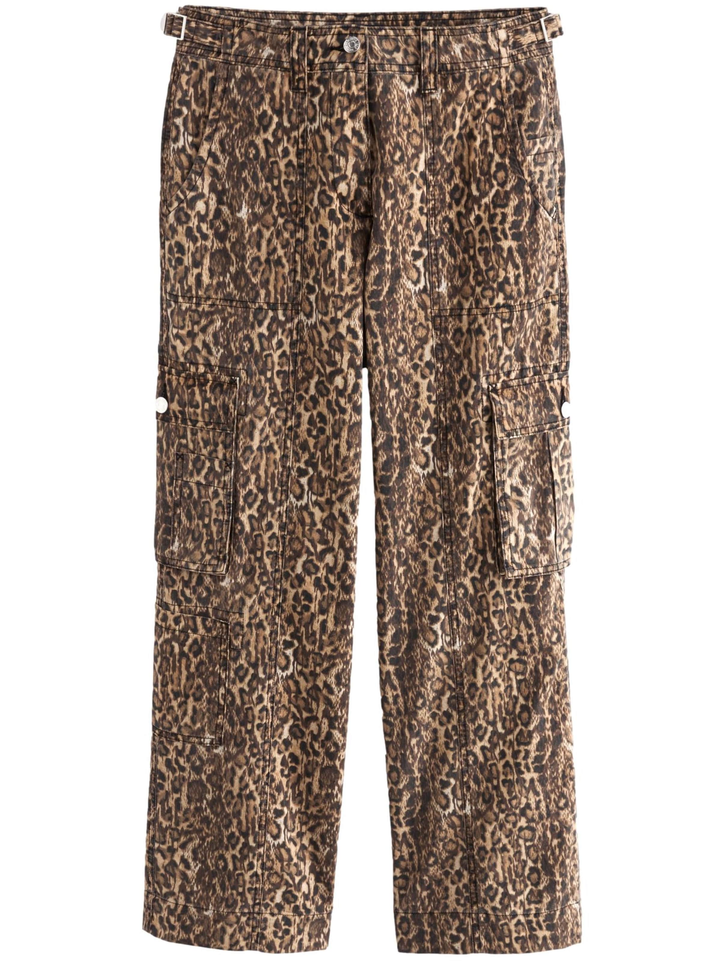 Next Široke hlačnice Hlače | rjava barva: sprednja stran