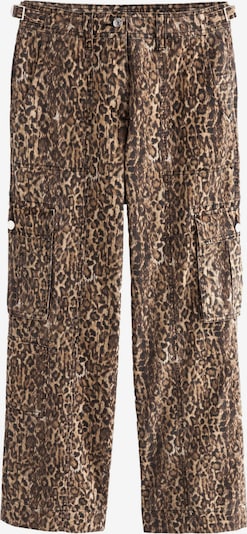 Pantaloni Next pe bej / maro închis / negru, Vizualizare produs