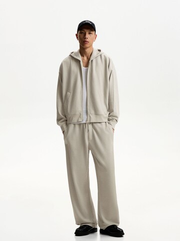 Wide leg Pantaloni di Bershka in grigio: frontale