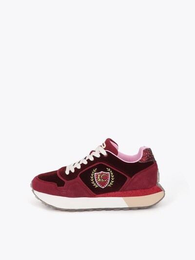 Lola Casademunt Sneaker in 36 in goldgelb / hellpink / bordeaux / dunkelrot, Produktansicht