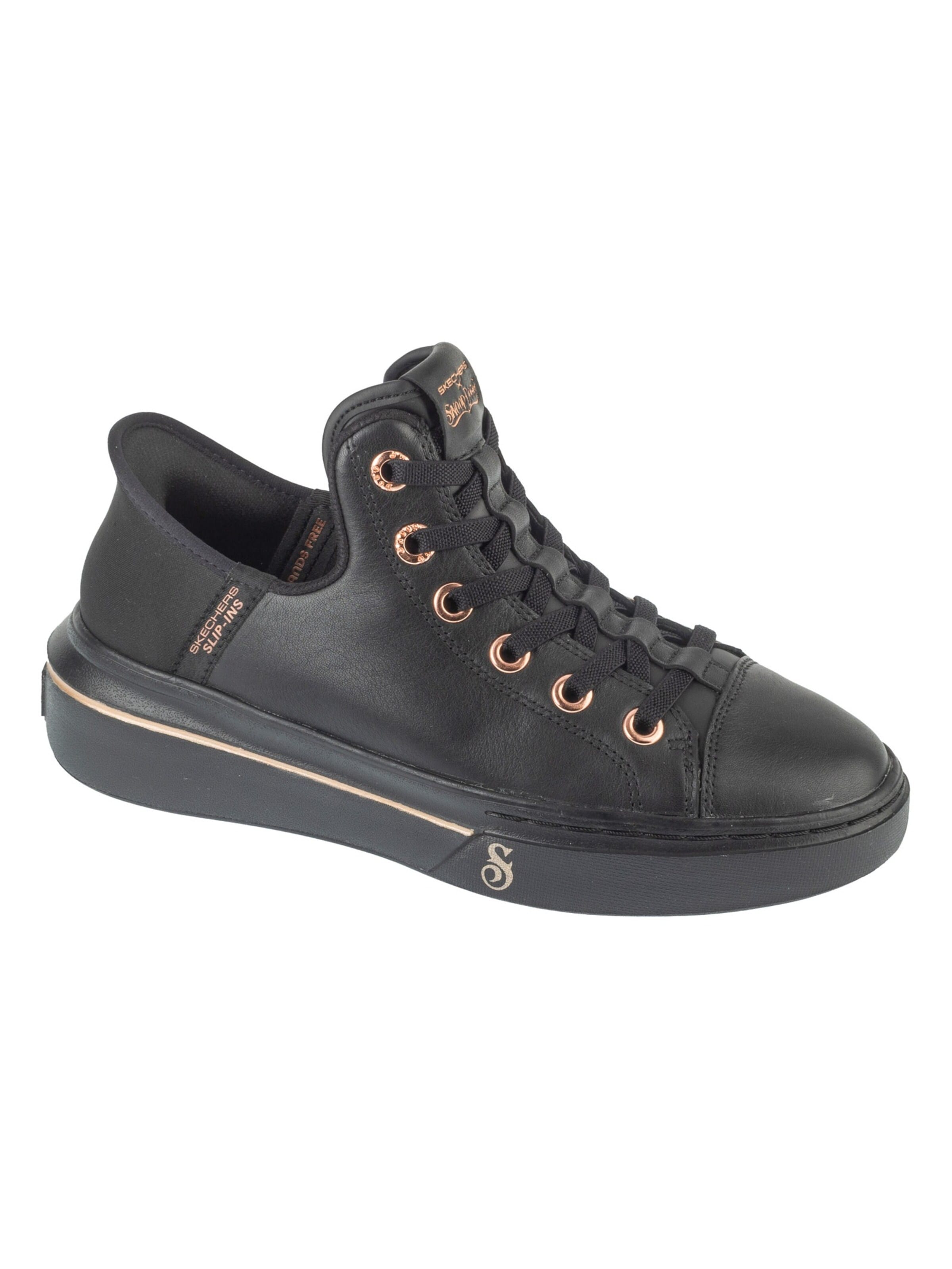 SKECHERS Slip-on 'Skechers Slip-Ins: Snoop One - OG Leather' in Black: front