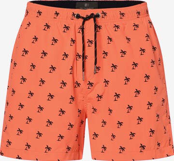 Nils Sundström Badeshorts in Orange: predná strana