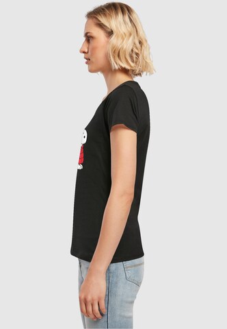 Merchcode T-Shirt 'Peanuts Snoopy Dressed Up' in Schwarz