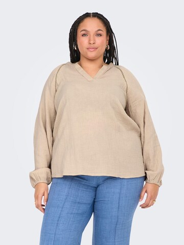 ONLY Carmakoma Blouse 'THYRA' in Beige: front