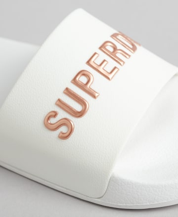 Claquettes / Tongs Superdry en blanc