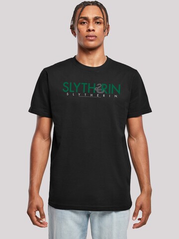 T-Shirt 'Harry Potter Slytherin' F4NT4STIC en noir : devant
