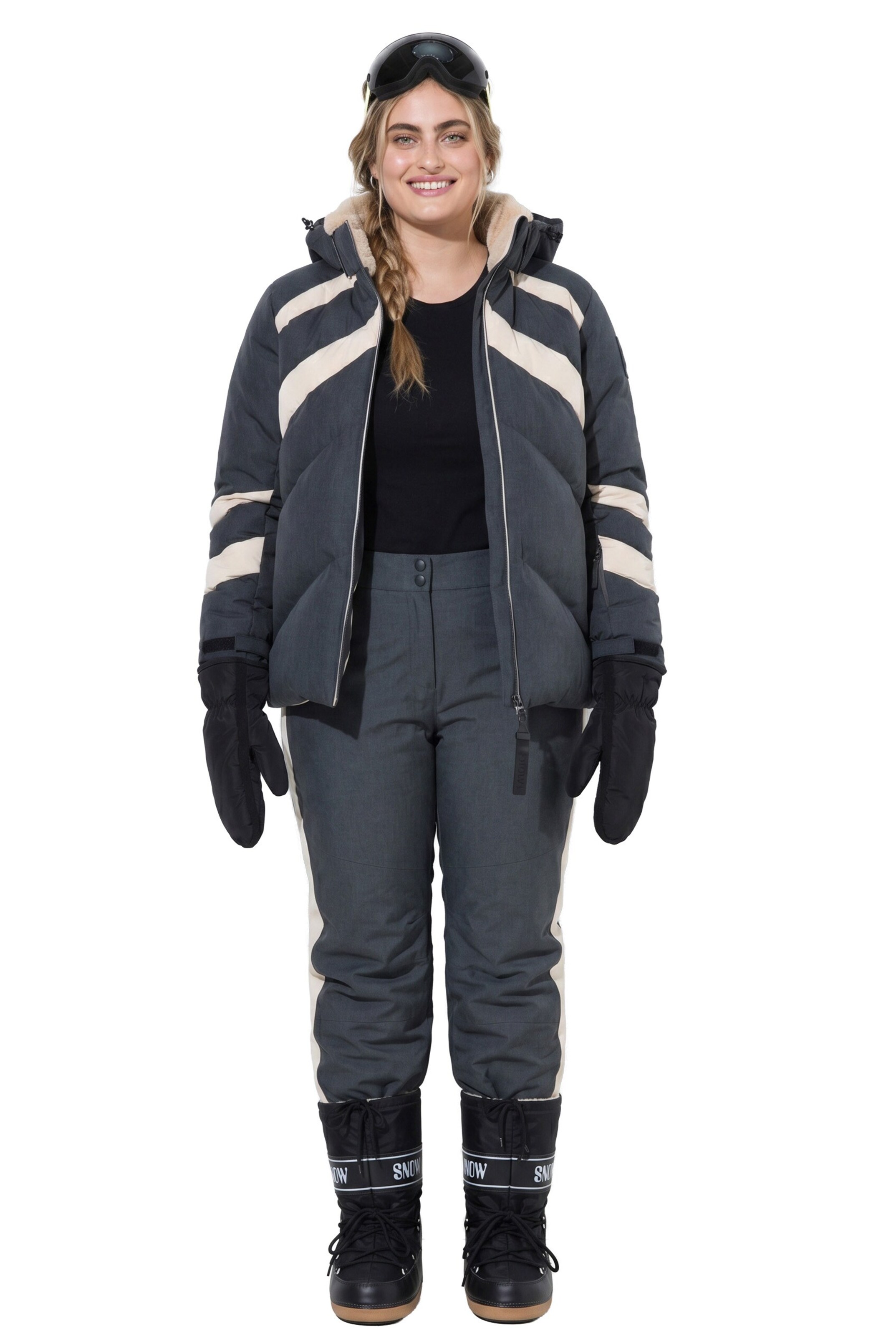 Ulla Popken Regular Functionele broek in Grijs
