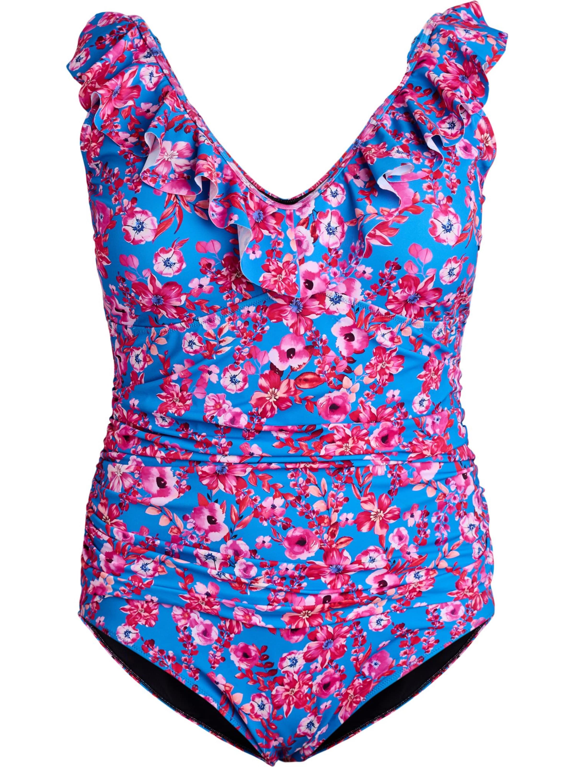 Swim by Zizzi Korzetová Plavky 'Kitrin' – modrá: přední strana