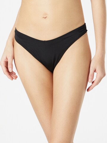 Monki Bikini Bottoms in Black: front