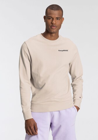 KangaROOS Sweatshirt in Beige: predná strana