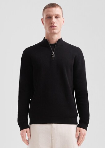 Pull-over QS en noir : devant