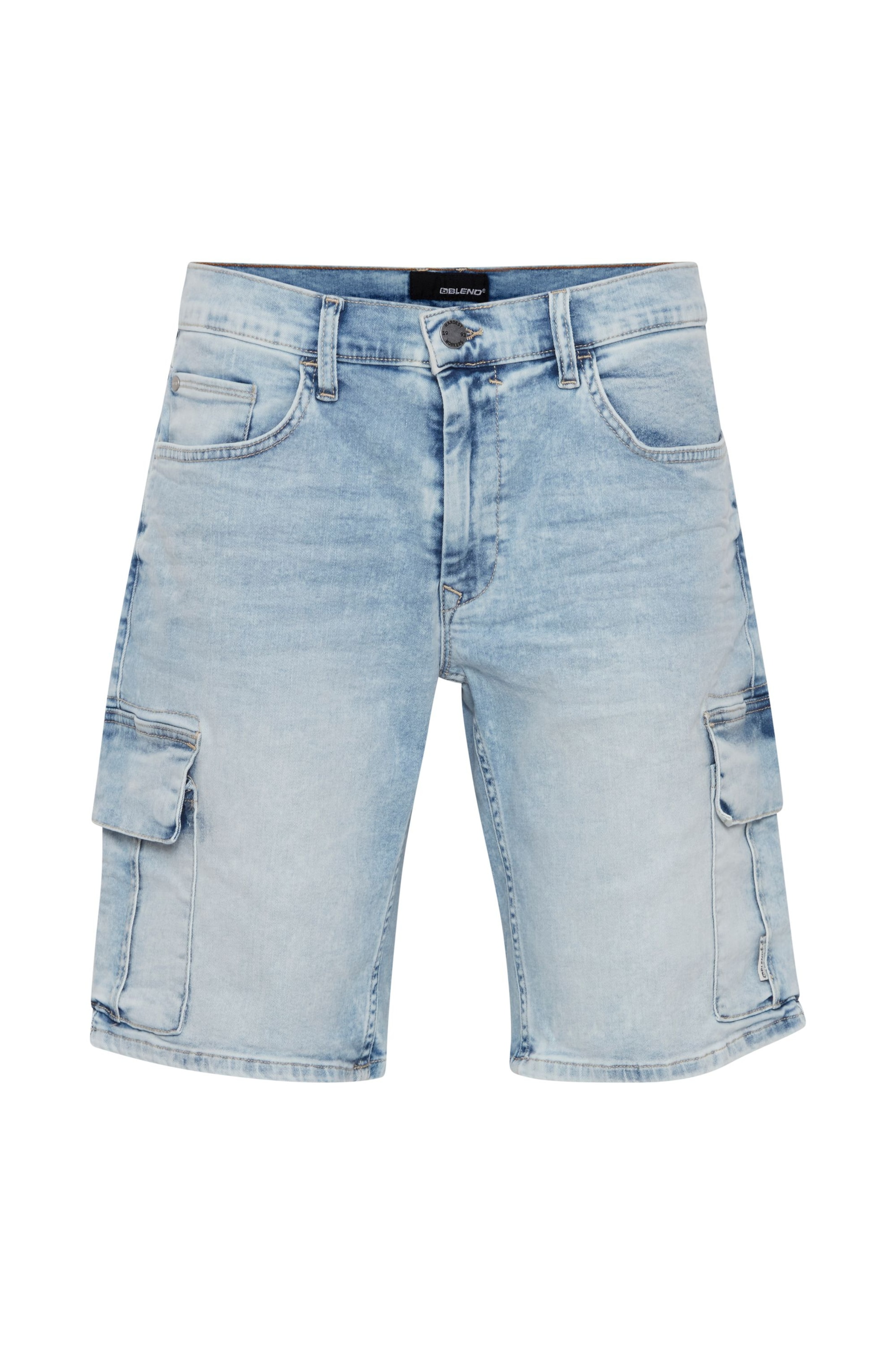 BLEND Regular Cargo jeans in Blue: front