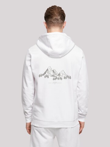 F4NT4STIC Sweatshirt 'Mountain Berge Urlaub Winter Schnee Ski' in Wit