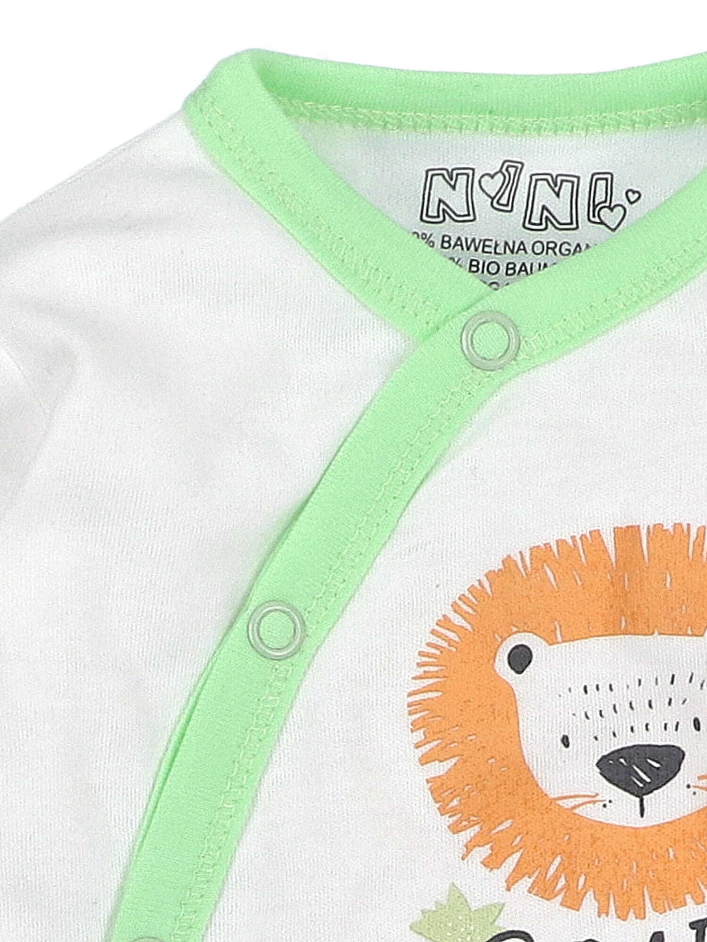 NINI Romper/Bodysuit 'Löwe' in White