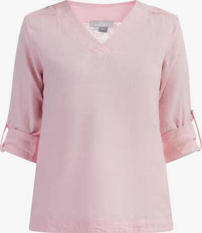 Camicia da donna Usha di colore rosa pastello, Visualizzazione prodotti